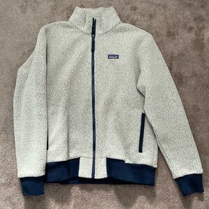 Patagonia Woolyester Fleece Full Zip Wool Blend Oatmeal Jacket